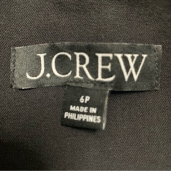 J. Crew Black Devon Bi-Stretch Cotton Blend Double Breasted Blazer - Picture 14 of 17